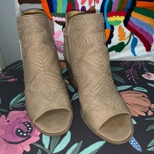 Beige booties